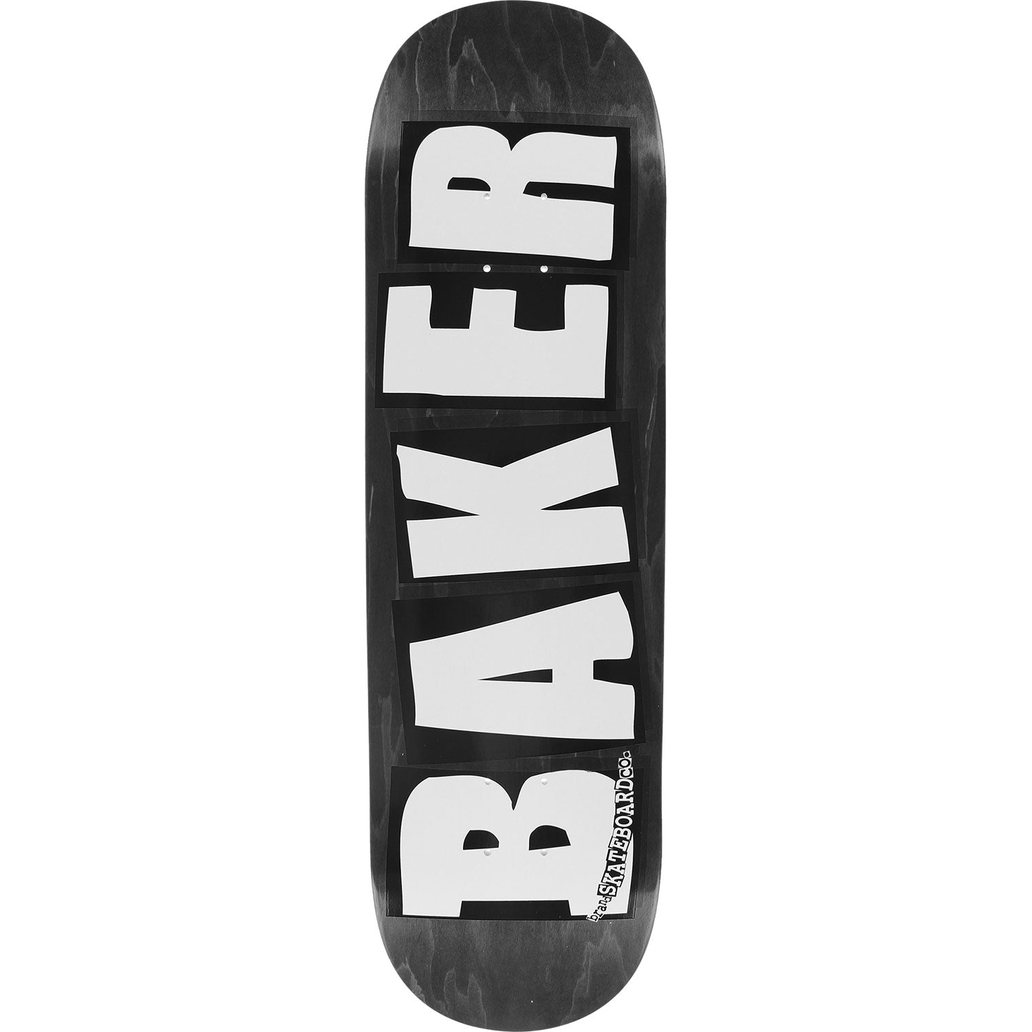 Baker Skateboard Deck Brand Logo Veneers B2 Black 8.25"