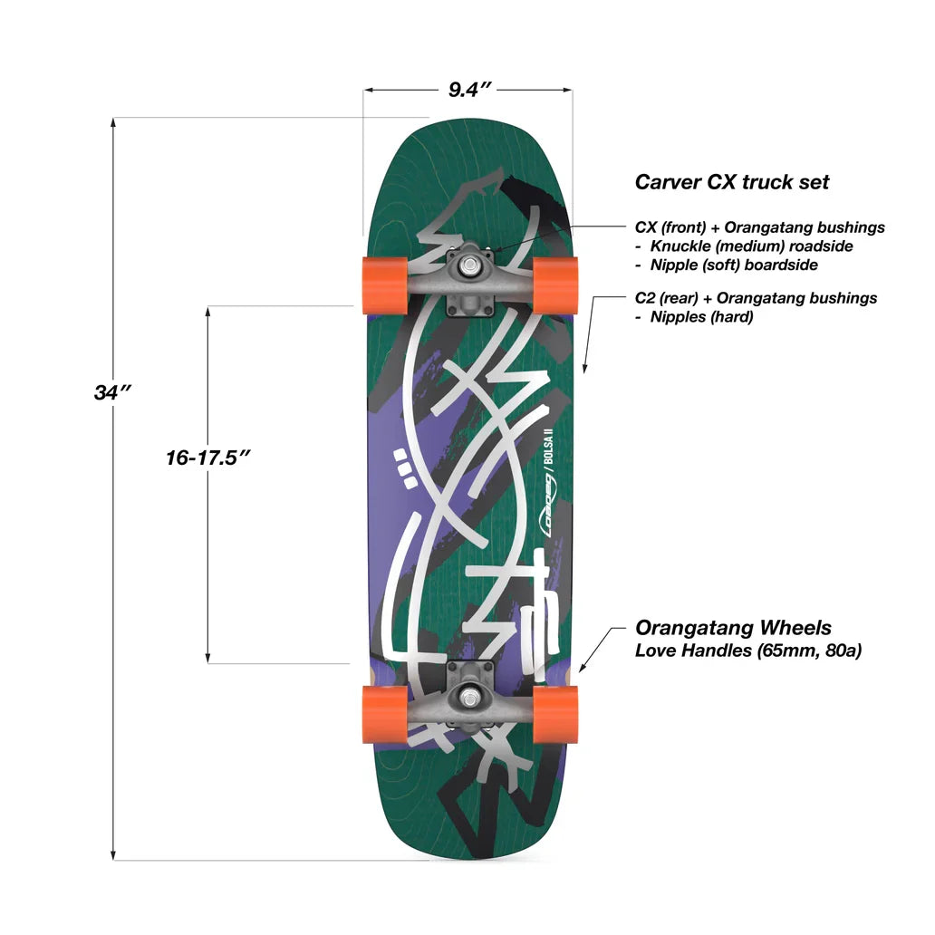Loaded Bolsa II CX Surfskate Complete - Jazz