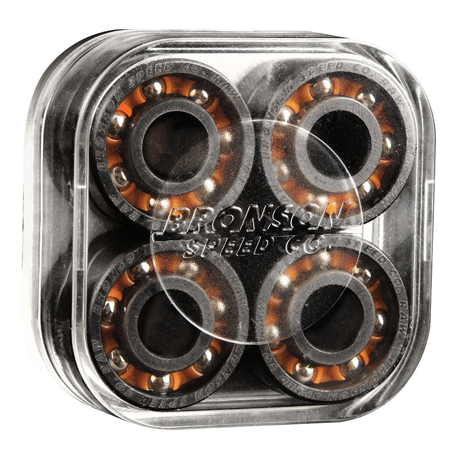 Bronson Raw Skateboard Bearings (8 Pack)