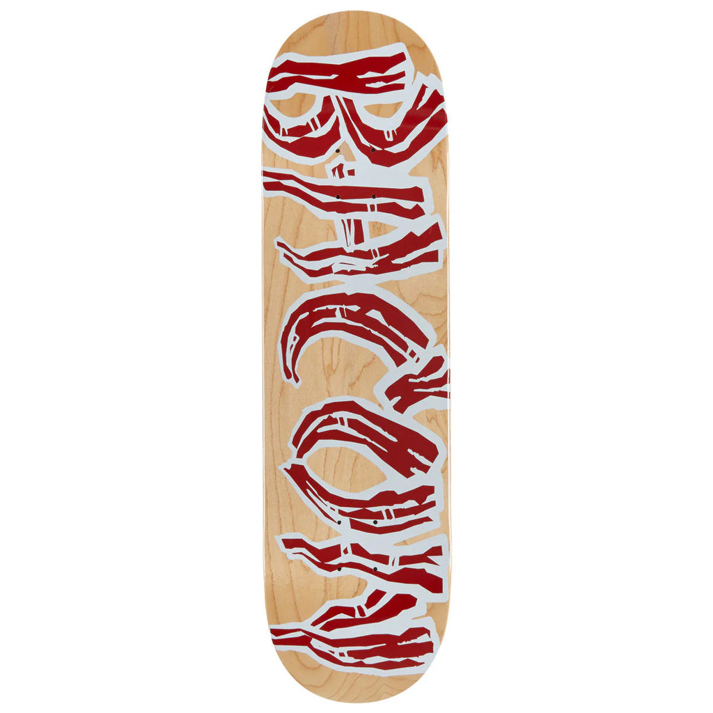 Bacon Skateboard Deck Logo Veneer Natural 8.75" x 32.63"