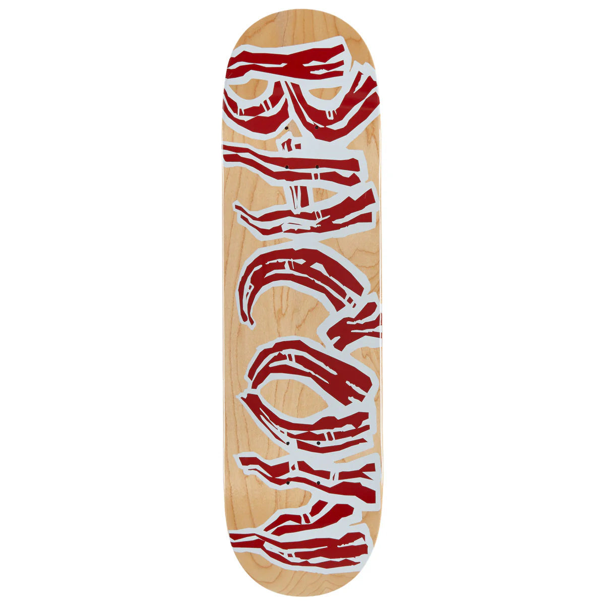 Bacon Skateboard Deck Logo Veneer Natural 8.75" x 32.63"