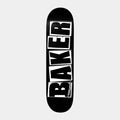 Baker Skateboards Brand Logo Deck 8.25" Black - White