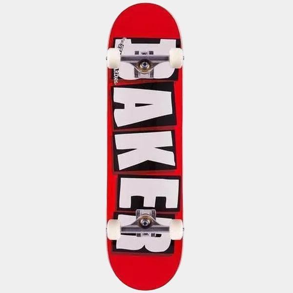Baker Skateboards Logo White Premium Skateboard Complete 8.0"
