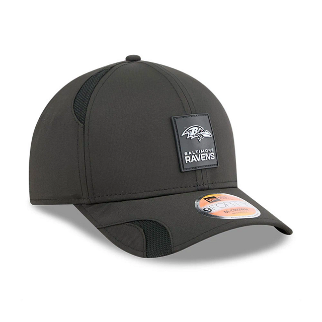 Baltimore Ravens NFL New Era Men's Charcoal 9Forty 2025 Sideline M-Crown Snapback