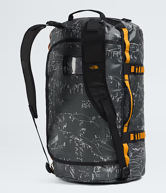 The North Face - Base Camp Duffel S - Anthracite Grey Conrad Topo Print/Summit Gold