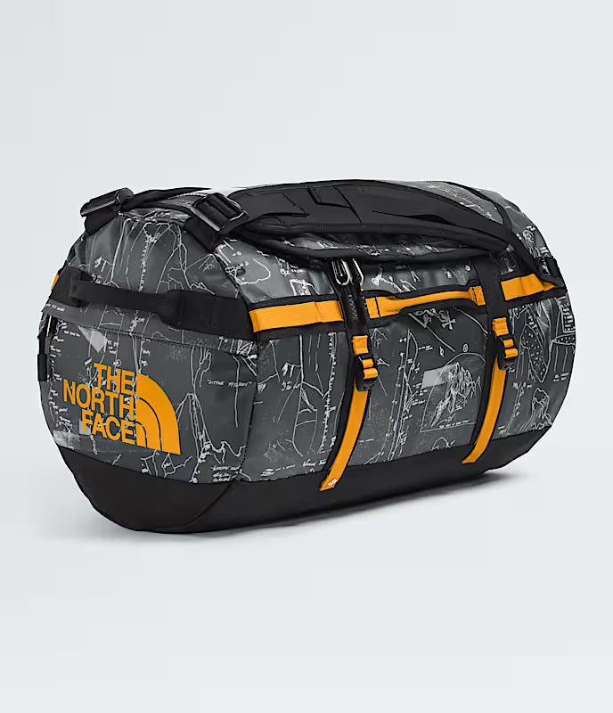 The North Face - Base Camp Duffel S - Anthracite Grey Conrad Topo Print/Summit Gold