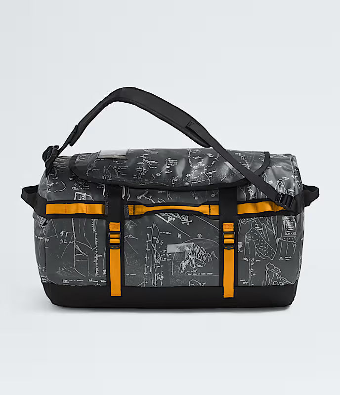 The North Face - Base Camp Duffel S - Anthracite Grey Conrad Topo Print/Summit Gold