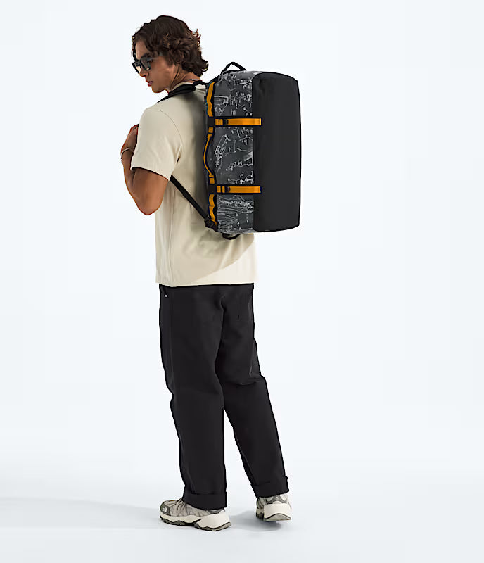 The North Face - Base Camp Duffel S - Anthracite Grey Conrad Topo Print/Summit Gold