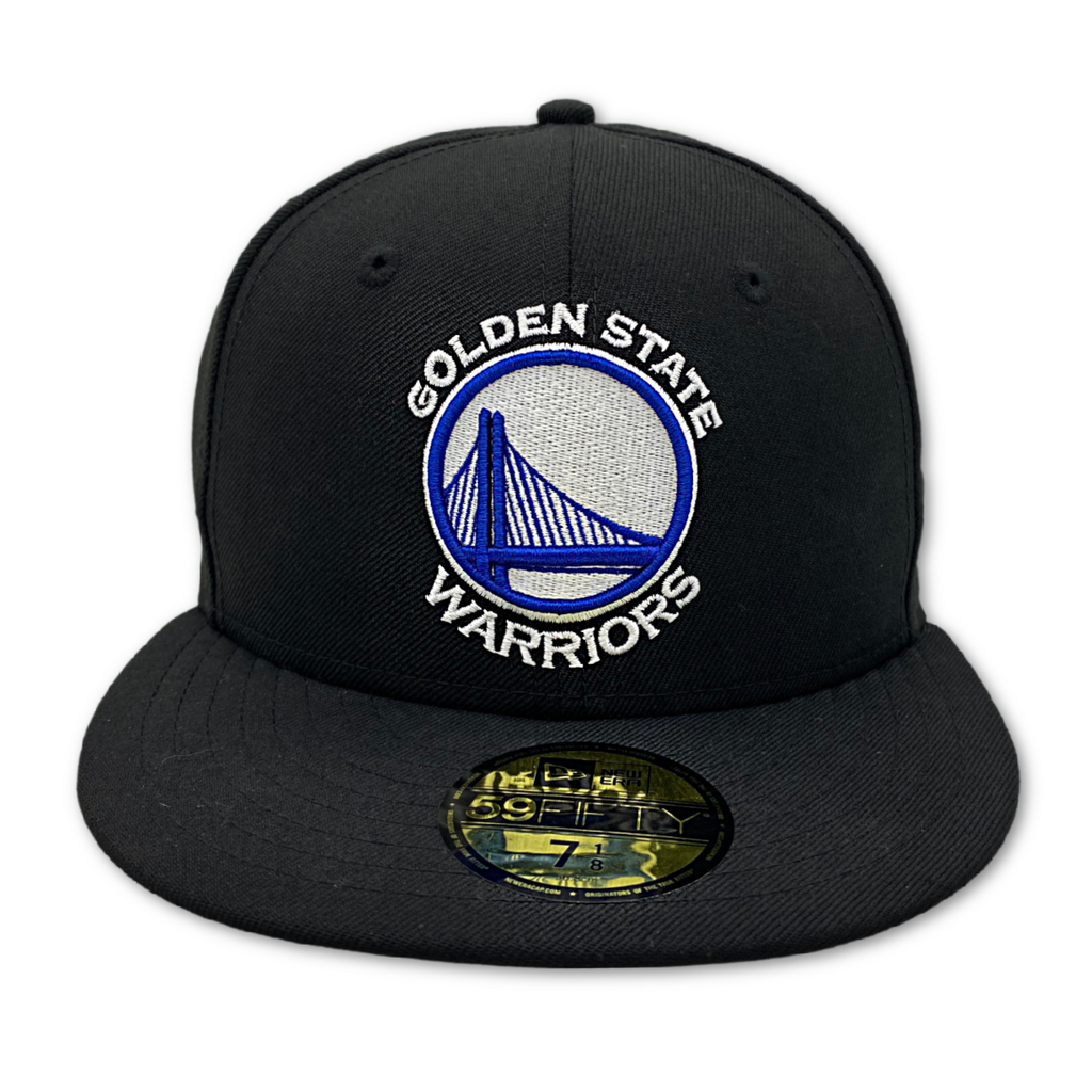 GOLDEN STATE WARRIORS NEW ERA 59FIFTY HAT-BLACK/WHITE