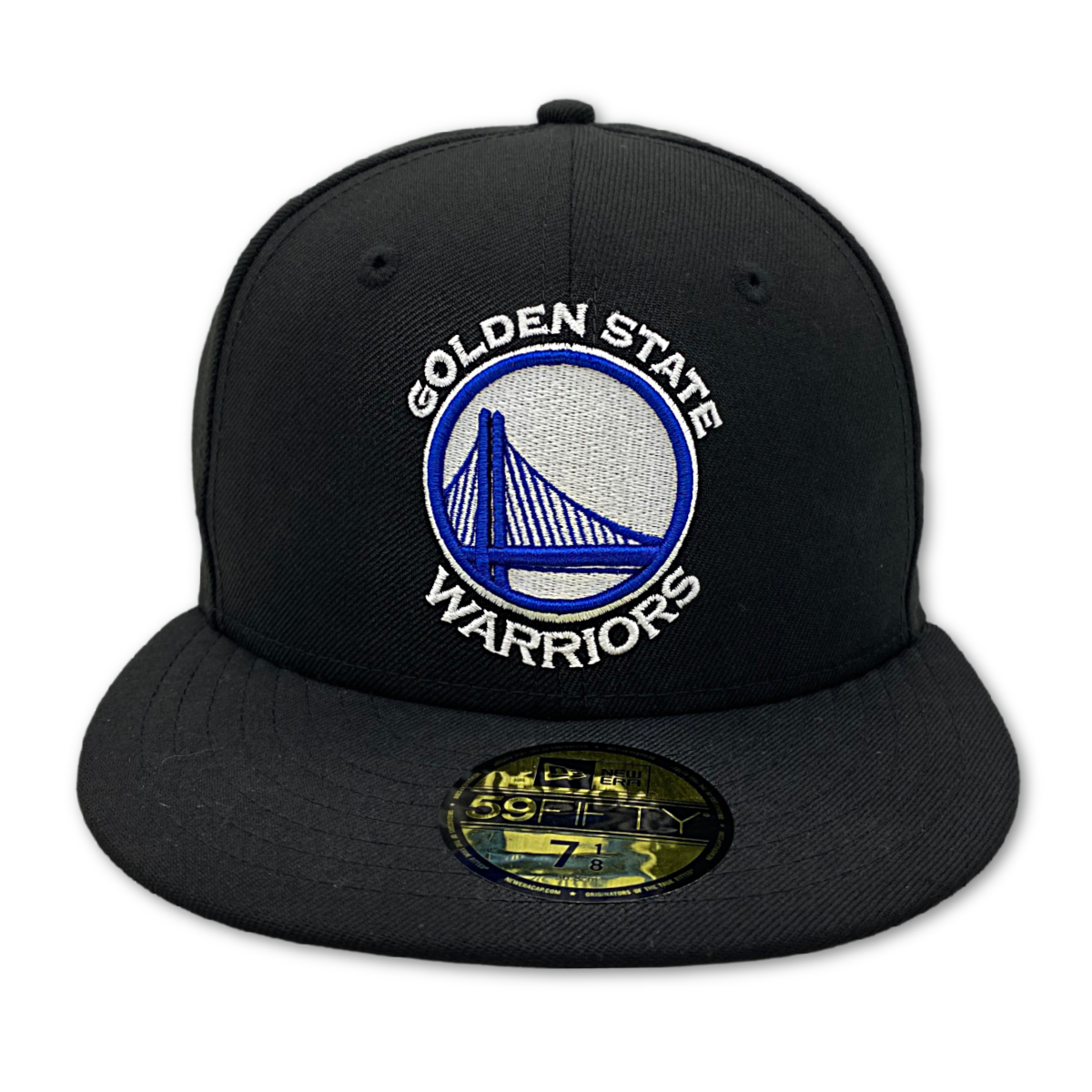 GOLDEN STATE WARRIORS NEW ERA 59FIFTY HAT-BLACK/WHITE