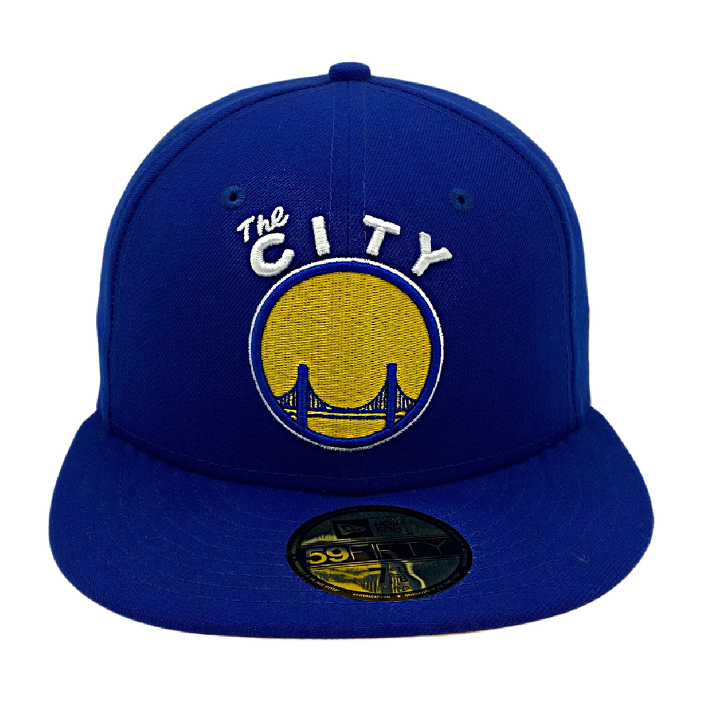 GOLDEN STATE WARRIORS THE CITY NEW ERA 59FIFTY HAT-BLUE/YELLOW