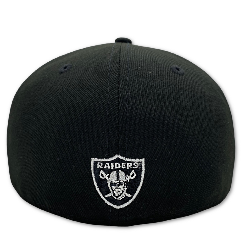 NEW ERA LAS VEGAS RAIDERS SCAR GOTHIC BLK 59FIFTY FITTED HAT-BLACK/WHITE