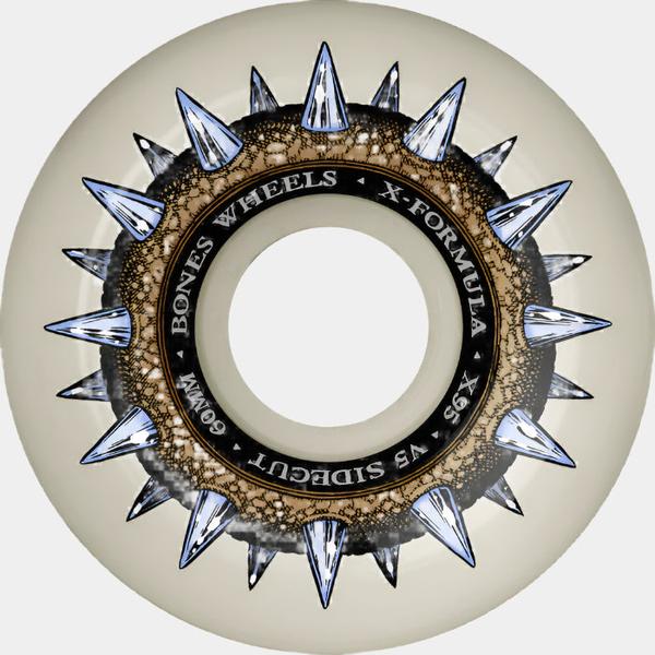 Bones Wheels Street Cleats X-Formula Sidecut V5 95a 60mm Natural