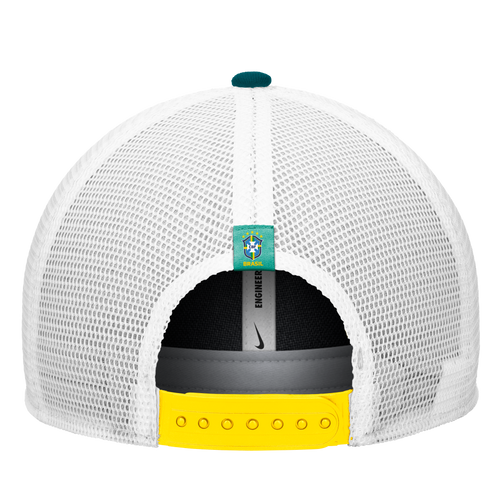 Brazil National Team FIFA Nike Men's Green Rise Rope Trucker Adjustable Hat