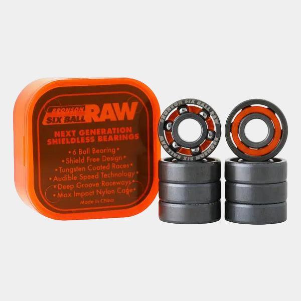 Bronson Speed Co. 6-Ball RAW Shieldless Bearings