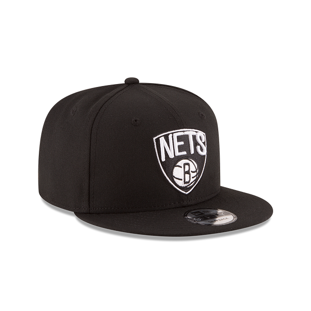 Brooklyn Nets NBA New Era Men's Black/White 9Fifty Basic Snapback