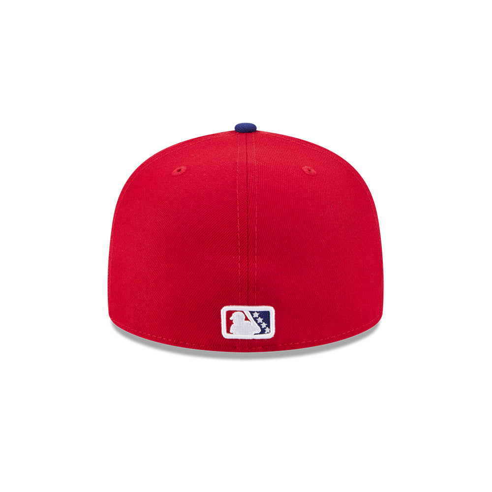 Buffalo Bisons MiLB New Era Men's Red/Navy 59Fifty Alternate Authentic Collection Fitted Hat