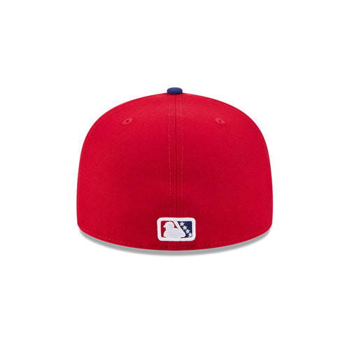 Buffalo Bisons MiLB New Era Men's Red/Navy 59Fifty Alternate Authentic Collection Fitted Hat