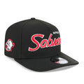 Buffalo Sabres NHL New Era Men's Black Alternative 9Fifty Script A-Frame Snapback Hat