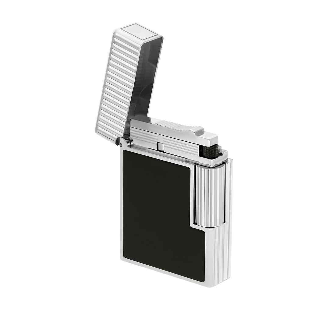 S.T. Dupont Ligne 1 Black Lacquered Palladium Lighter/Briquet C14121