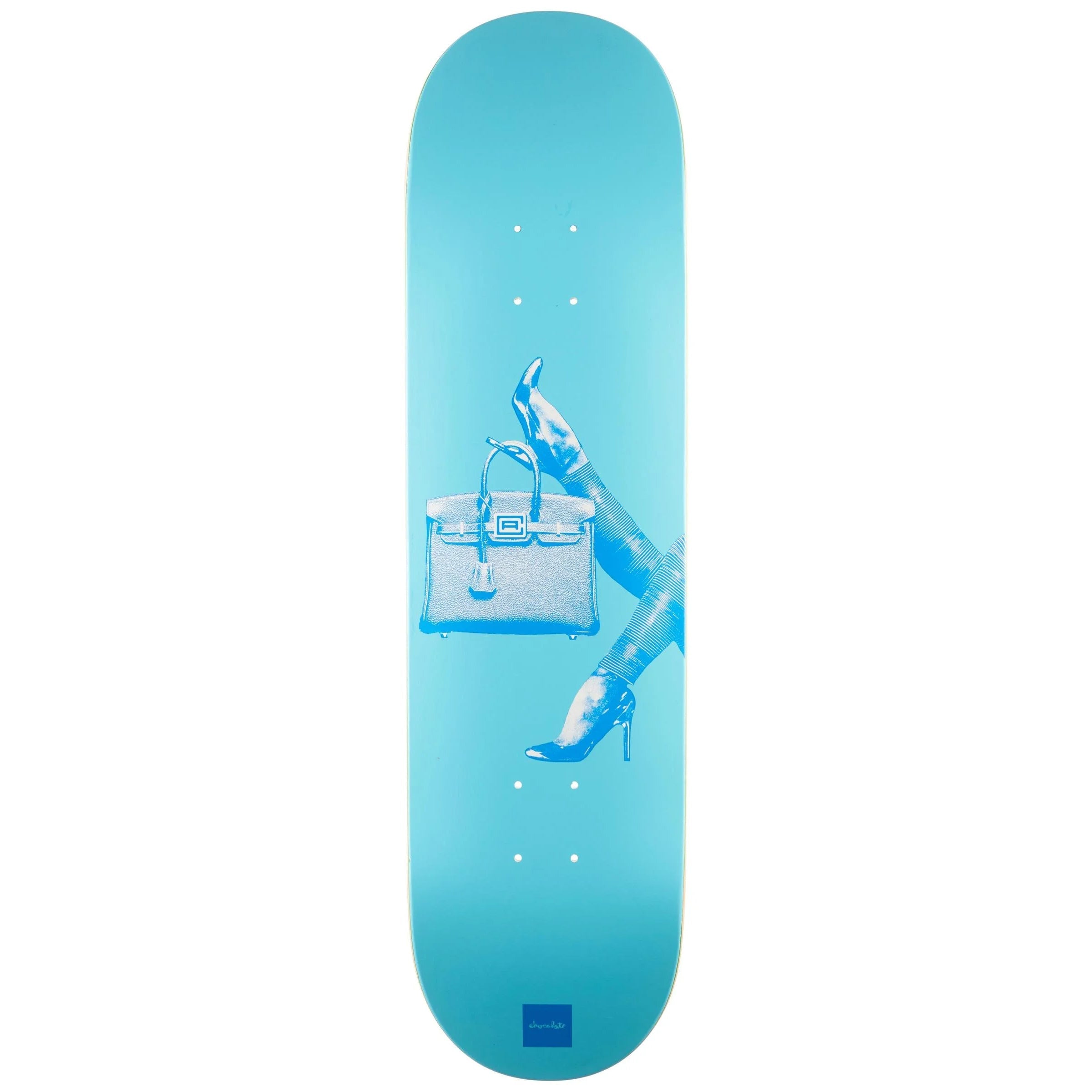 Chocolate Skateboard Deck Aikens Purse Blue 8.25" x 31.875"