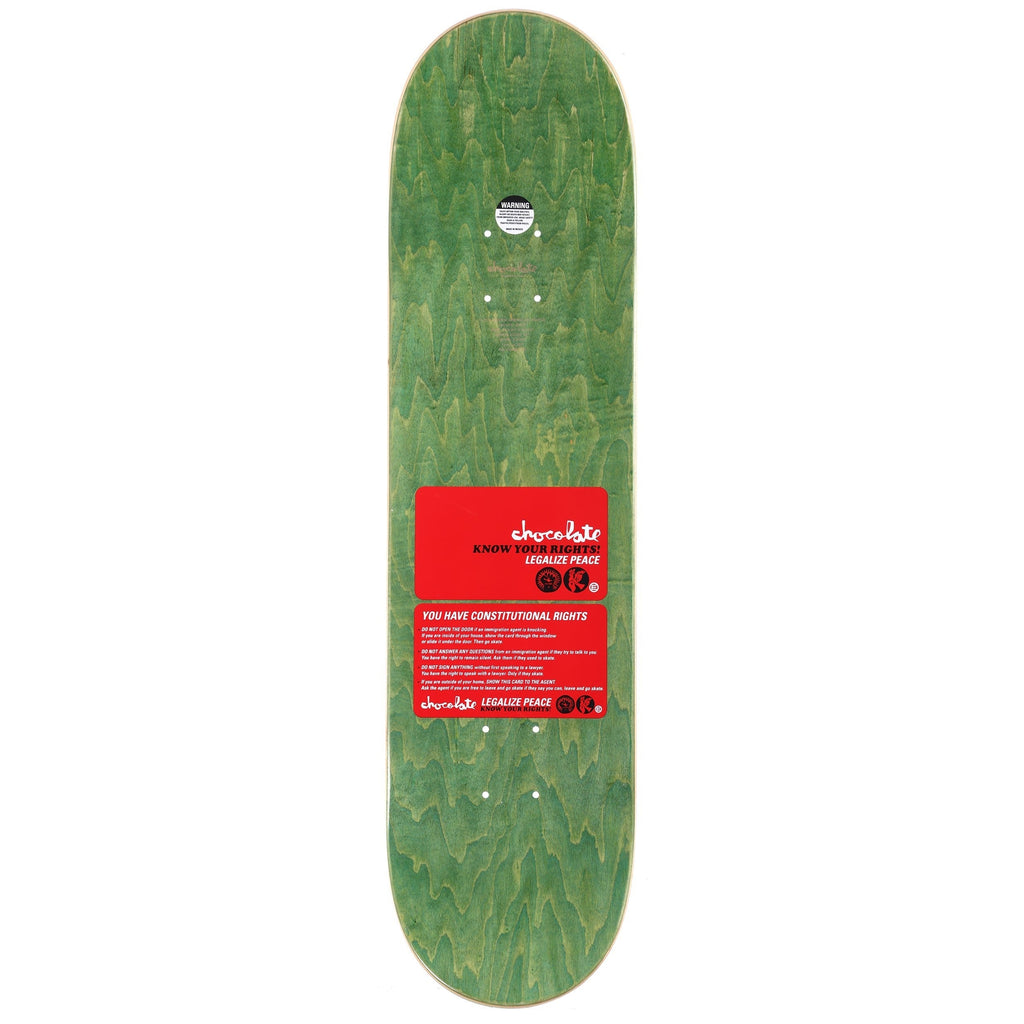 Chocolate Skateboard Deck Alvarez Know Your Rights 8.125" x 31.625"
