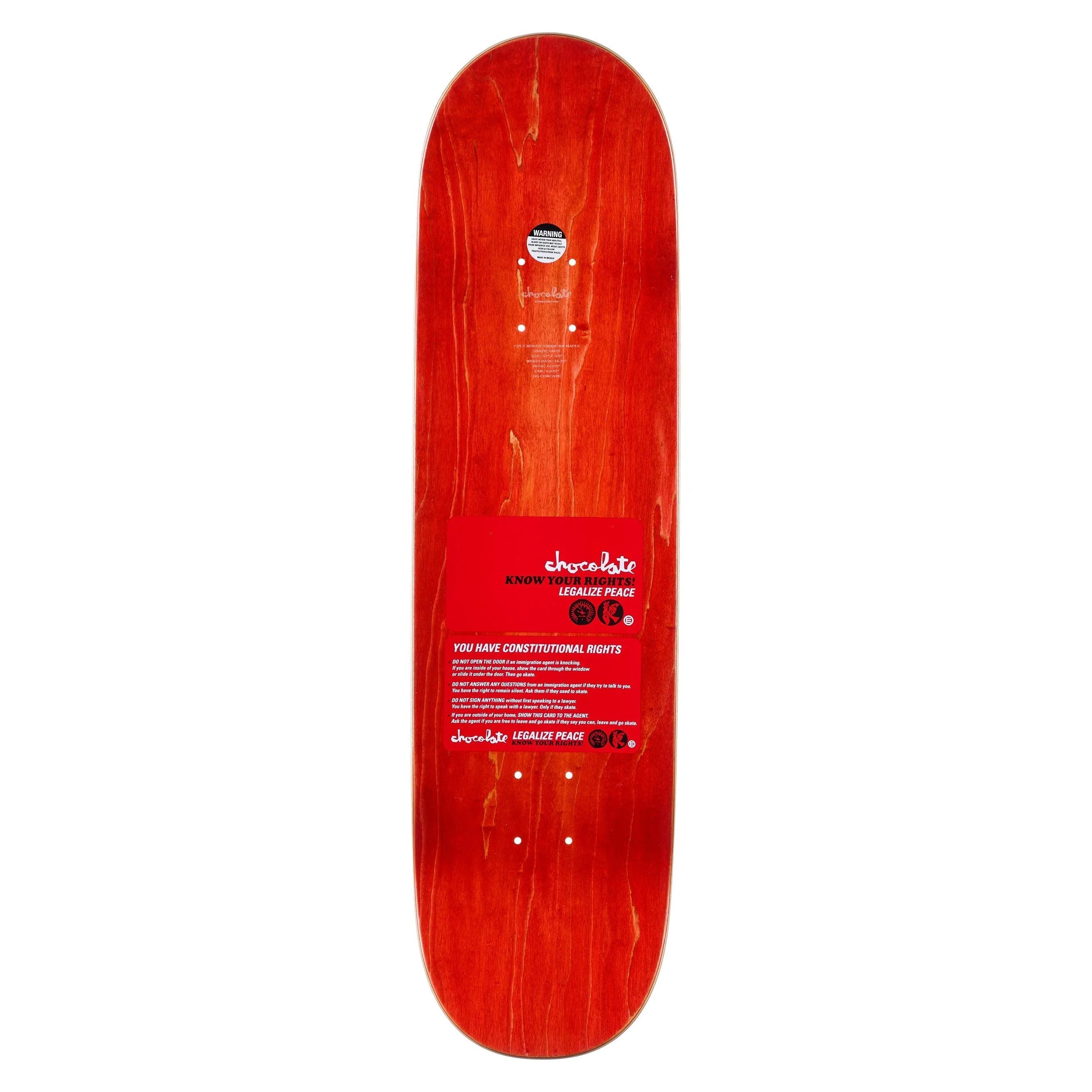 Chocolate Skateboard Deck Herrera Know Your Rights 8.375" x 32"