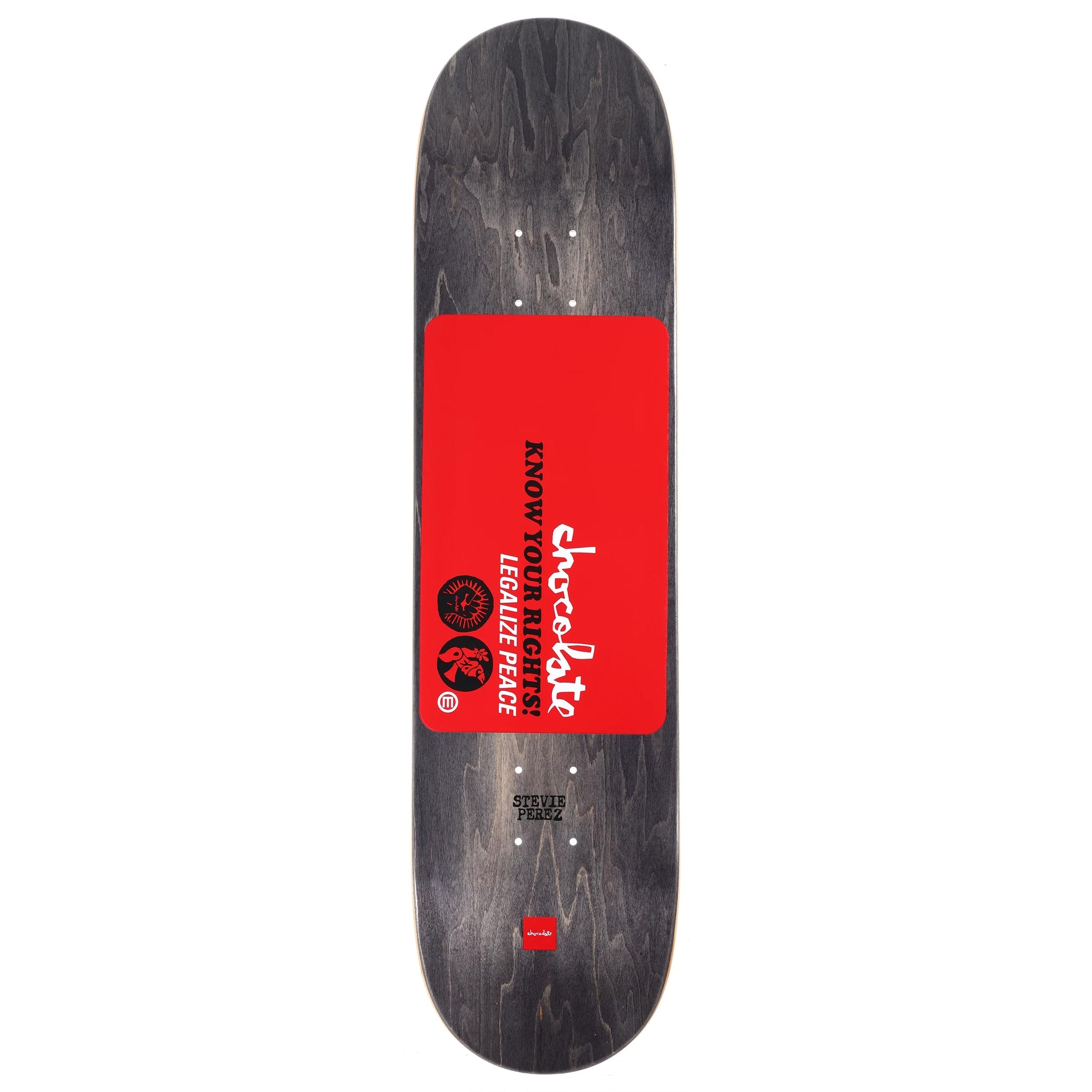Chocolate Skateboard Deck Perez Know Your Rights Twin 8.0" x 31.88"