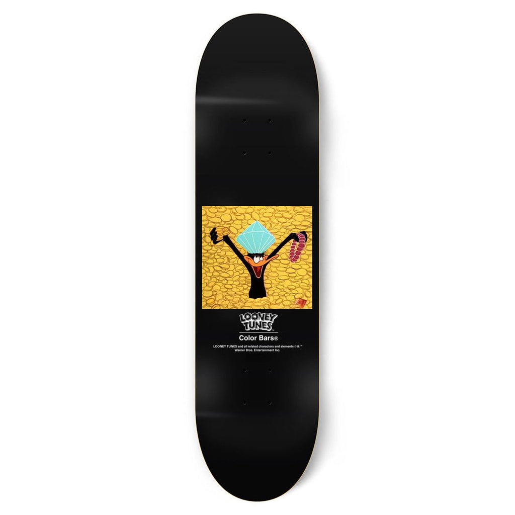 Color Bars Skateboard Deck Looney Tunes Riches Gold Foil 8.25"