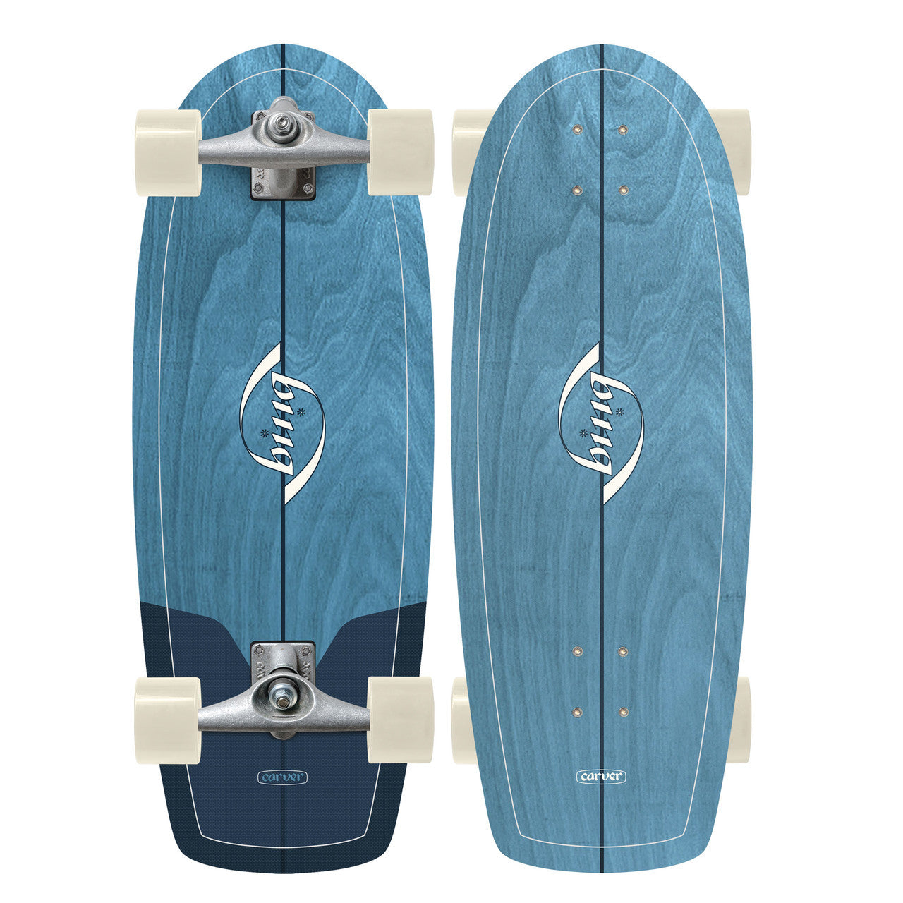 Carver x Bing Puck Surfskate Complete CX Raw (V5) - 27.5"