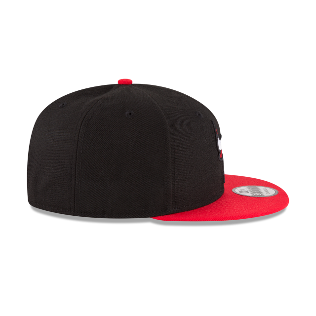 Chicago Bulls NBA New Era Men's Black/Red 9Fifty Two Tone Snapback