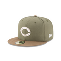 Cincinnati Reds MLB New Era Men's Olive 59Fifty Authentic Collection Alternate 2 Fitted Hat