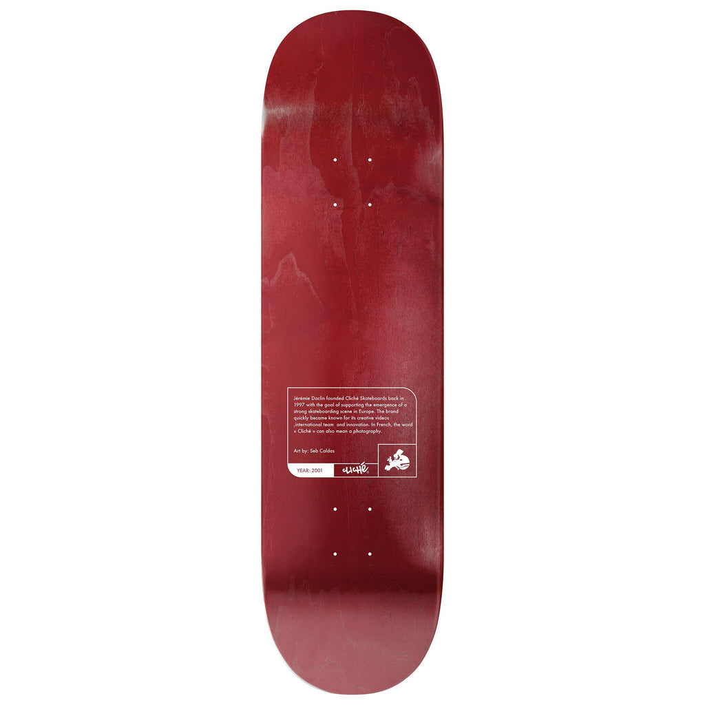 Cliche Skateboard Deck Jeremie Daclin Camera 8.5" x 32"