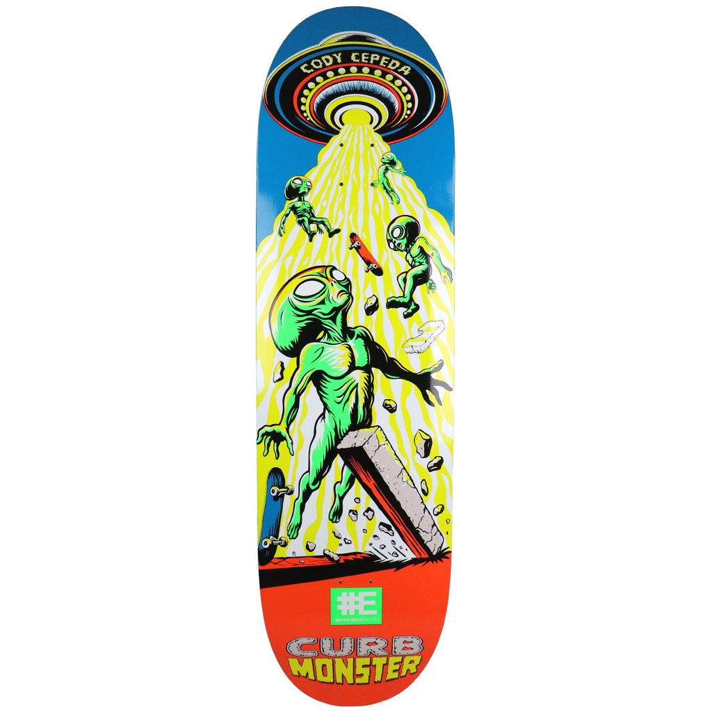 Everybody Skates Skateboard Deck Cody Cepeda Curb Monster Standard 9" x 33"