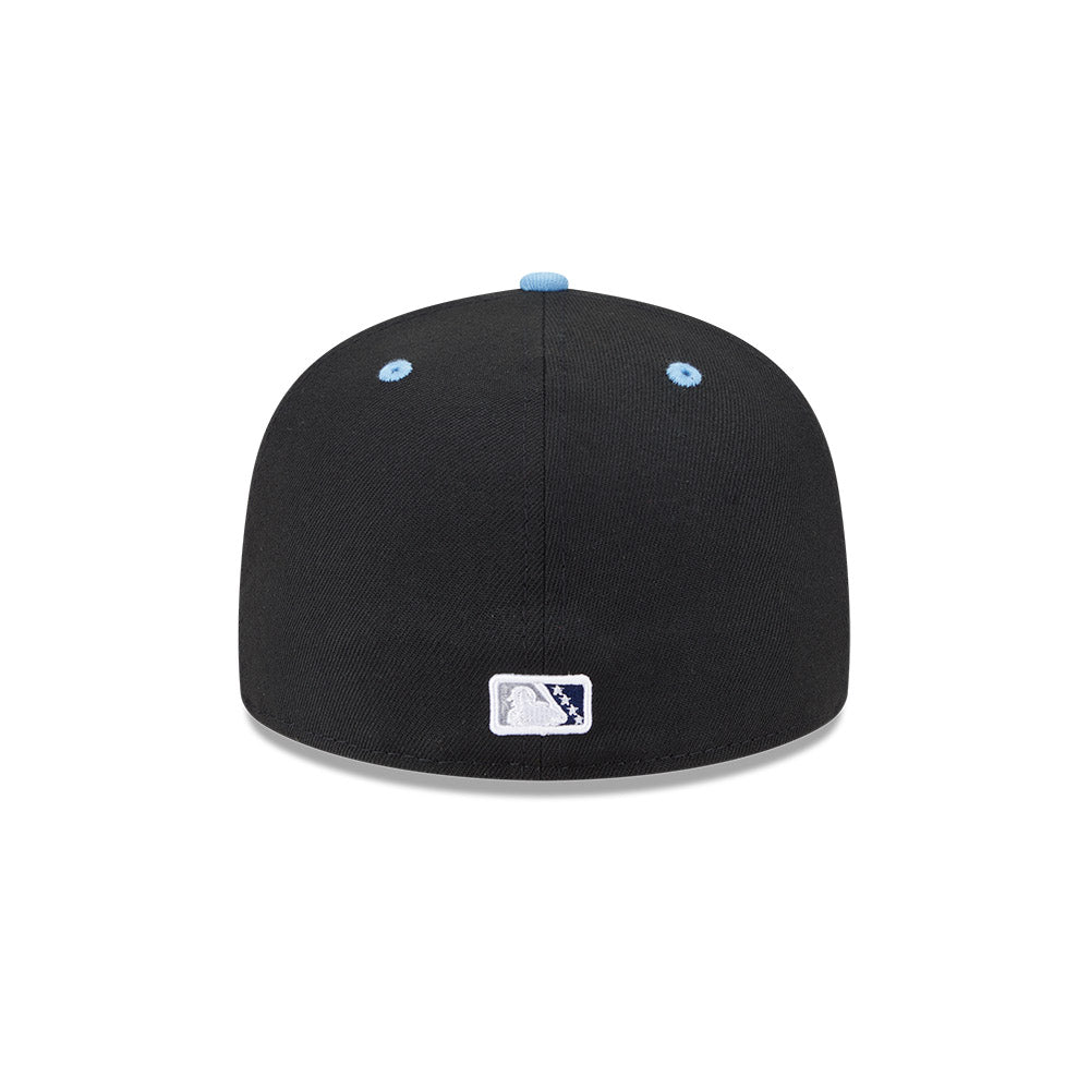 Columbus Clippers MiLB New Era Men's Black/Light Blue 59Fifty Alternate Authentic Collection Fitted Hat