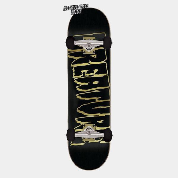 Creature Logo Outline Skateboard Complete 8.25" Gold