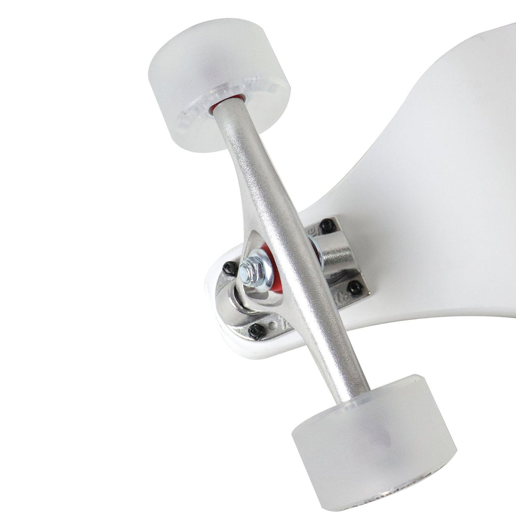 Moose Drop Down Longboard Complete (White) with Paris Trucks, Bigfoot Wheels