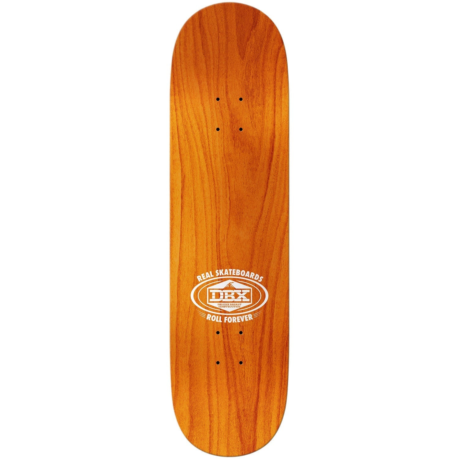 Real Skateboard Deck Basalt DBX Oval 8.38" x 32.25" Red Foil