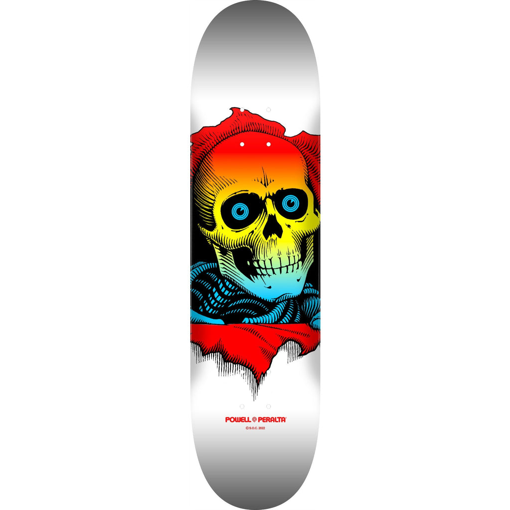 Powell Peralta Skateboard Deck Ripper Yellow Fade White 8.0" x 31.45"