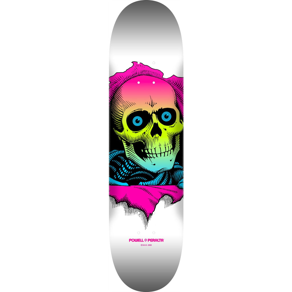 Powell Peralta Skateboard Deck Ripper Lime Fade White 8.5" x 32.08"