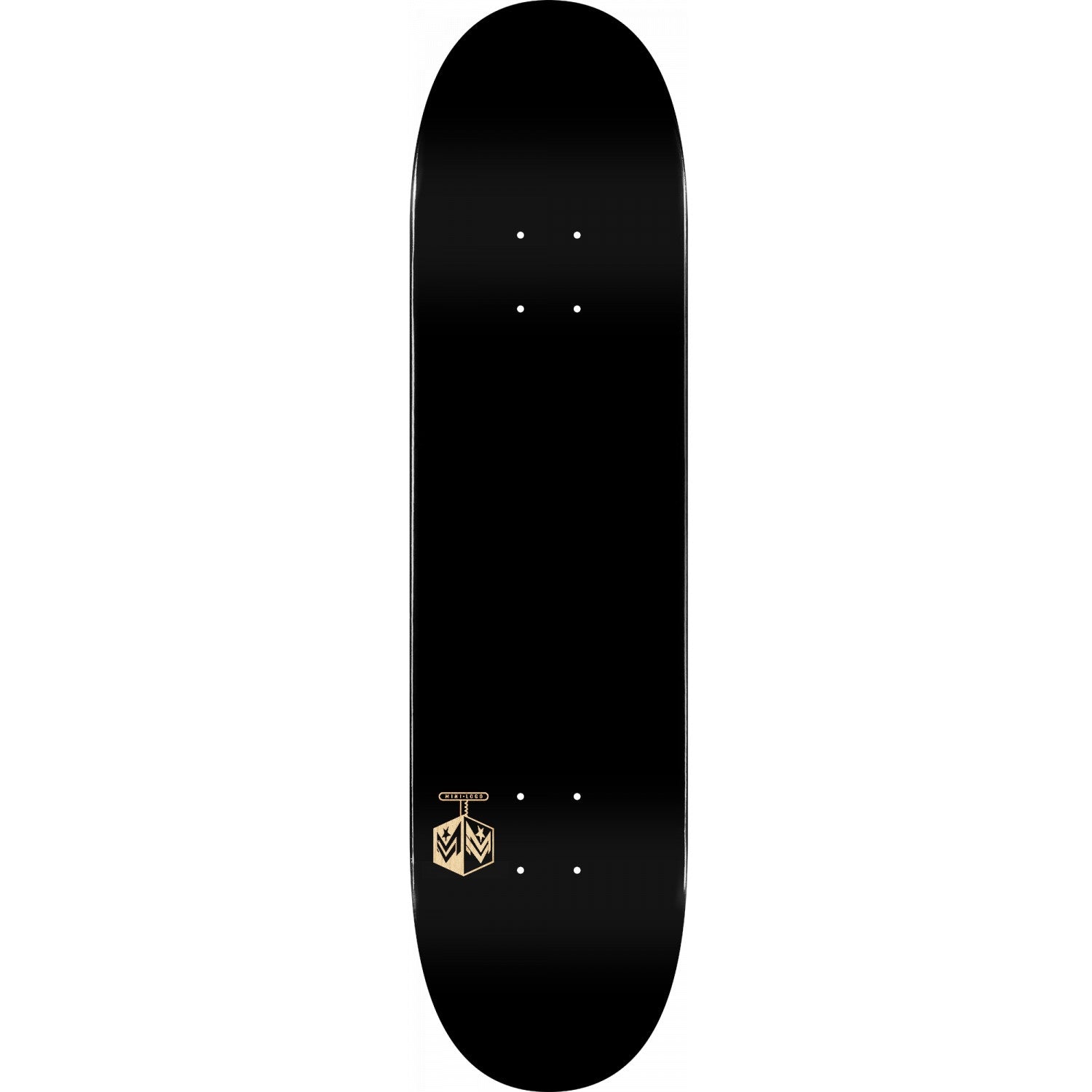 Mini Logo Chevron Detonator 15 Skateboard Deck 191 - 7.5" Solid Black