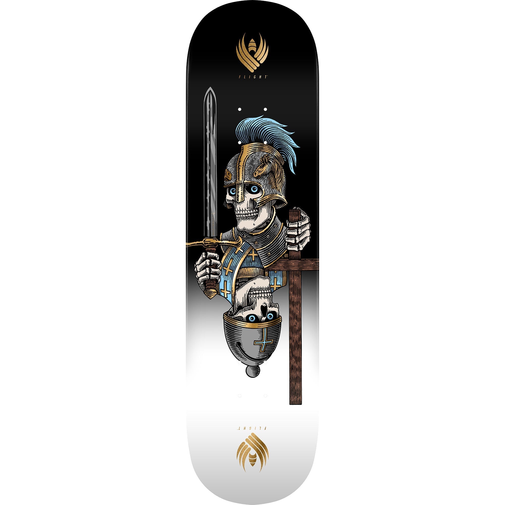 Powell Peralta Skateboard Deck Flight Dan Corrigan Chess Skulls 8.42" x 31.88"