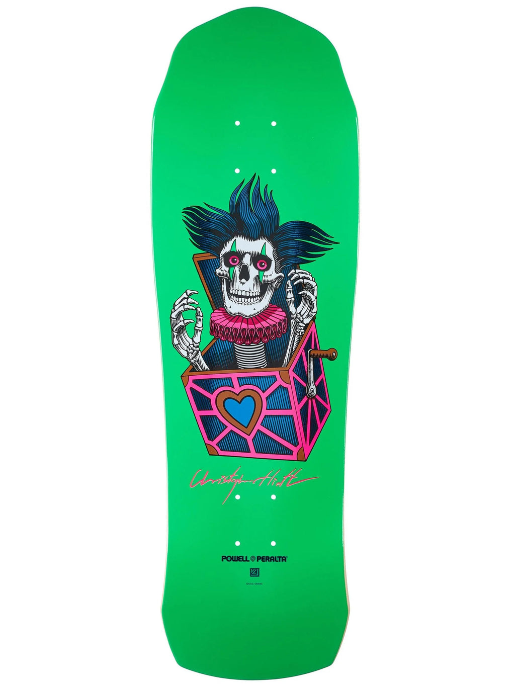 Powell Peralta Skateboard Deck Chris Hiett Skull Maple 9.5" x 31.3"
