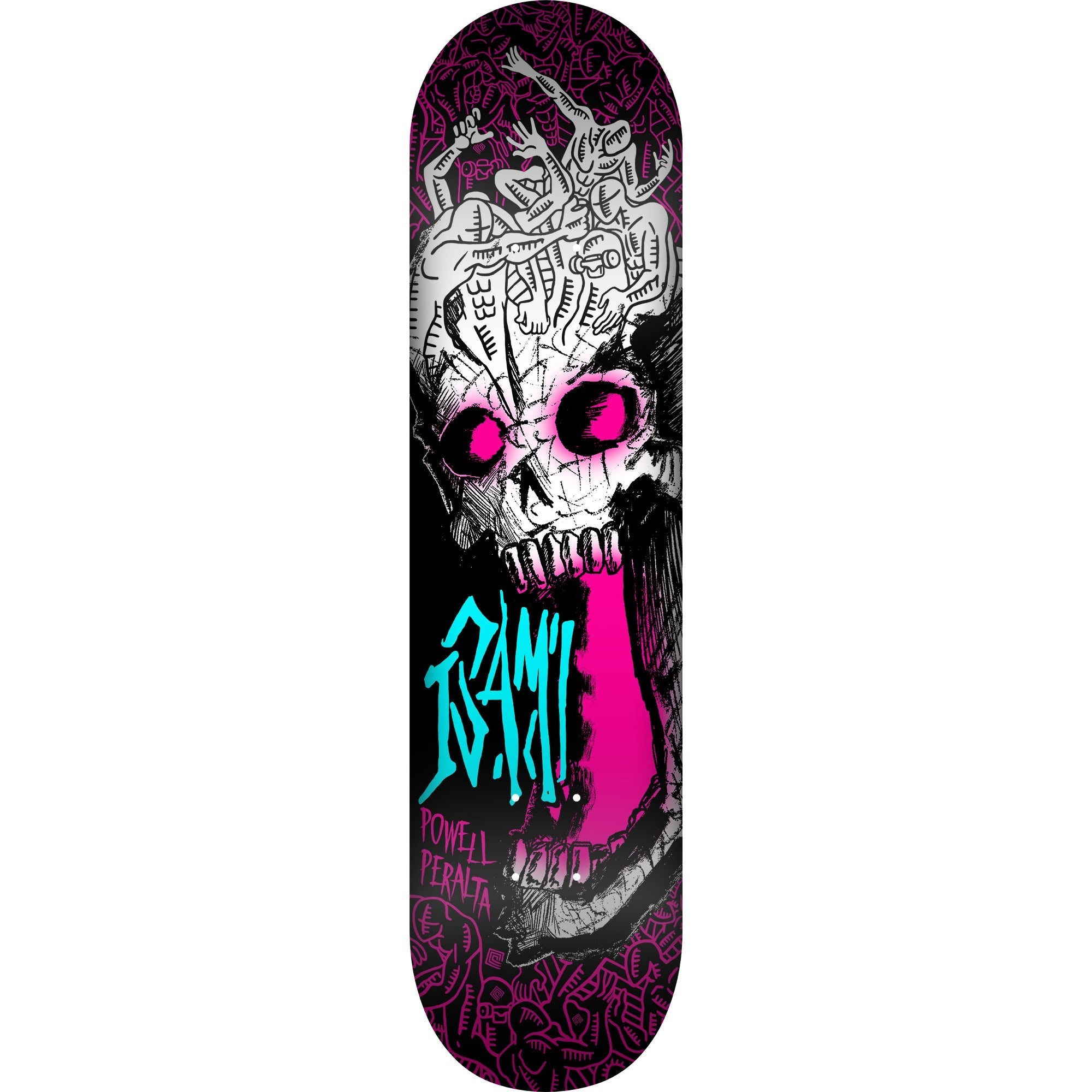 Powell Peralta Skateboard Deck Isamu Yamamoto Skull Freestyle 7.25" x 29"