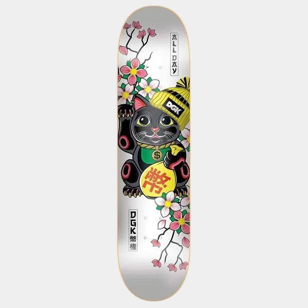 DGK Skateboards Lucky Cat White Deck 8.25"