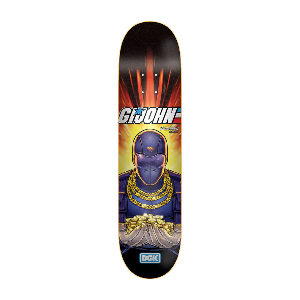 DGK Skateboard Deck John Shanahan Snake 8.06 x 31.2"