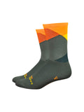 Sock DeFeet Ornot Intersection 6'' Medium Olive
