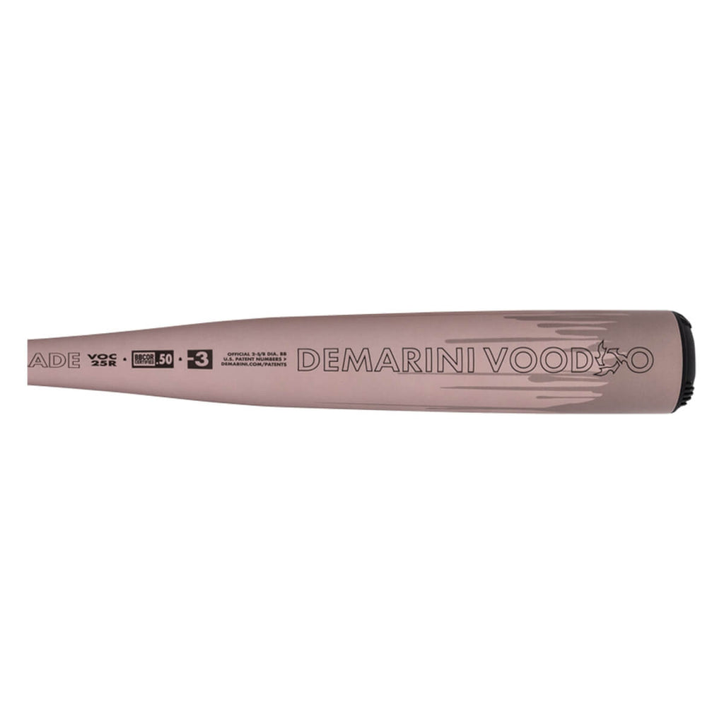 DeMarini 2025 Voodoo ONE Rose Gold (-3) BBCOR BaseBall Bat - WBD2628010