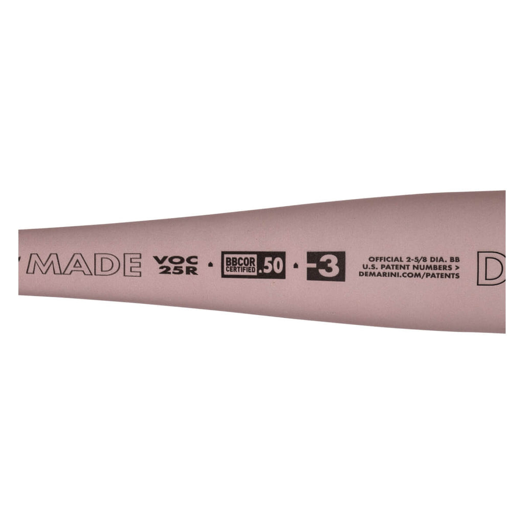 DeMarini 2025 Voodoo ONE Rose Gold (-3) BBCOR BaseBall Bat - WBD2628010