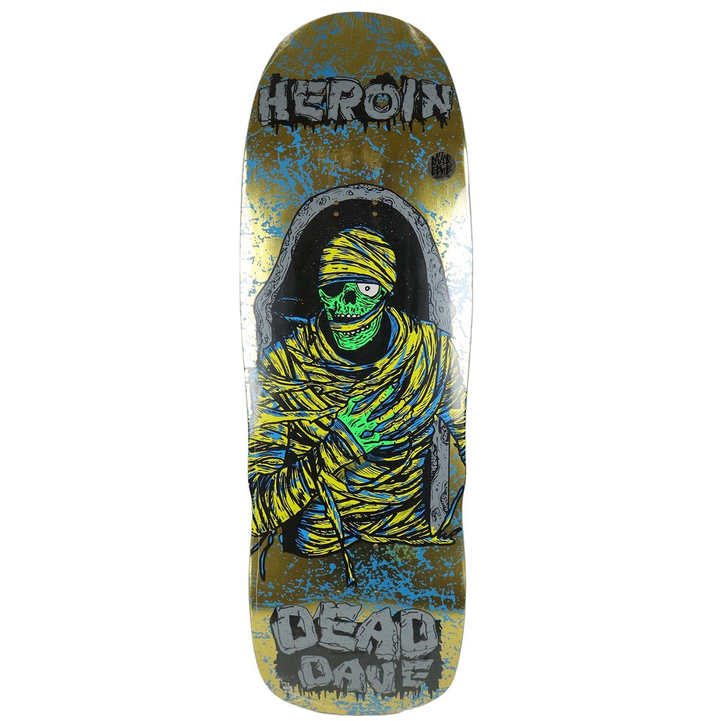Heroin Skateboard Deck Dead Dave KO2 Mummy 10.125" x 32.25"